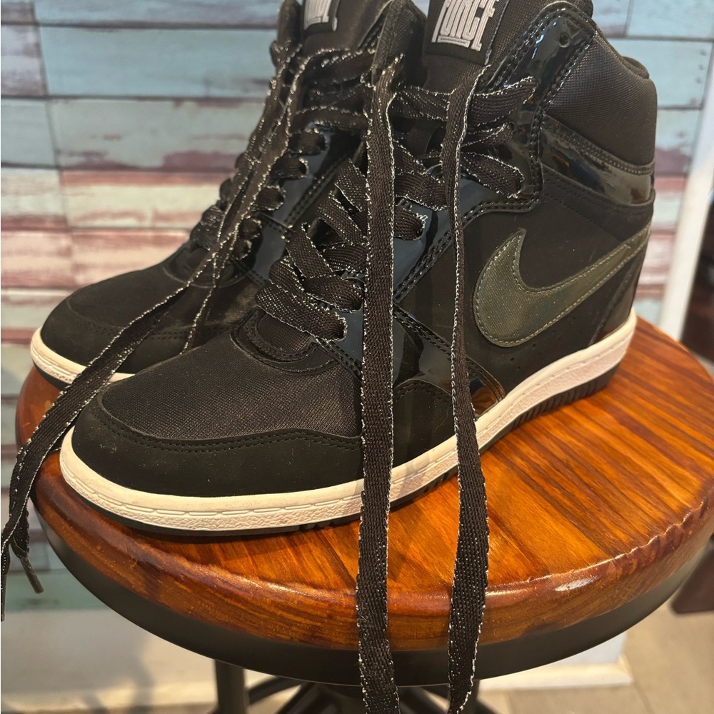 Nike Air Force 1 Platform Heel Sneakers
